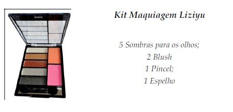 Kit Maquiagem Liziyu