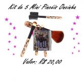 Kit de 5 Mini Pincéis Oncinha
